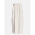 thumbnail image 5 of Time and Tru Women's Sleeveless Double Cloth Cotton Midi Dress, Sizes XS-XXXL, 5 of 5