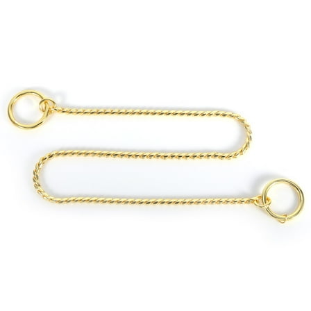 copper metal dog training collar, snake chain twisted necklace pet dog show training Choker collar, dog choke chain in a variety of colors