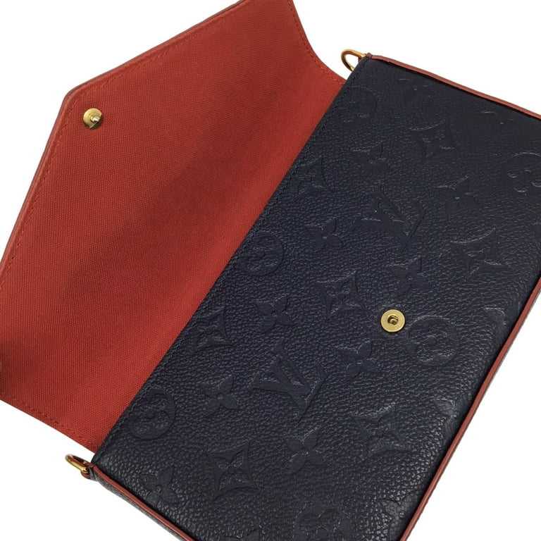 Louis Vuitton, Bags, Pochette Felicie Embossed Leather Monogram Implant  Red