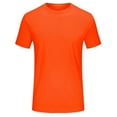 thumbnail image 1 of T-shirt à Manches Courtes Raglan Col Rond Uni pour Hommes - Entraînement Entraînement Physique, Nylon Respirant, Design Sportif - M-TTTTG, 1 of 2