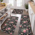 thumbnail image 2 of Pioneer Flower Floral Print Pattern Kitchen Rugs Sets Of 3,Kitchen Runner Rugs Non Skid Washable,Decorative Kitchen Floor Mats for Kitchen,Sink,Laundry,17X30 Inch + 17X47 Inch + 17X59 Inch, 2 of 6