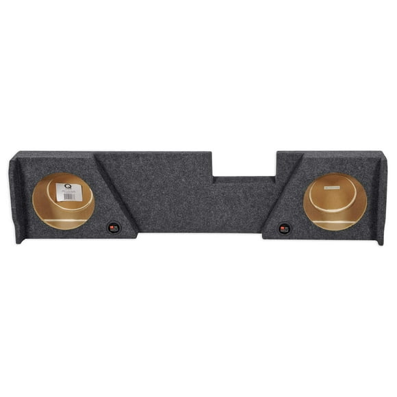 Double Cab Dual 12" Downfire Subwoofer Sub Box Enclosure for 2014-2016 GMC/Chevy