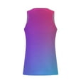thumbnail image 6 of RYDCOT Mens Gradient Sleeveless Tank Tops Workout Muscle Gym Knitted Shirt Athletic Bodybuilding Slim Fit Ribbed T Shirts, 6 of 7