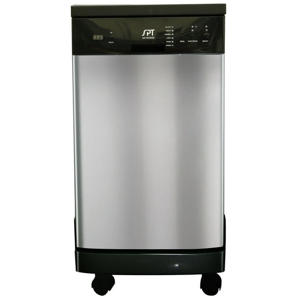 Sunpentown 18" Portable Energy Star Dishwasher in Stainless Steel