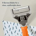 thumbnail image 4 of Harry's Rasoirs pour Hommes - Rasoirs de Rasage pour Hommes Comprend un Rasoir pour Homme et 3 Recharges de Lames de Rasoir (Ember), 4 of 15
