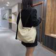 thumbnail image 4 of LinYooLi Simple Large Capacity Package For Women Waterproof Nylon Solid Black Shoulder Bags Korea Style Minimalist style Cloty Hobos New, 4 of 6