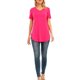 thumbnail image 3 of La nueva manga del cortocircuito del cuello del color sólido V de la camiseta de las mujeres de l Romacci Camiseta mujer, 3 of 7