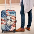 thumbnail image 4 of Patriot Schnauzer We Will Never Forget Patriotic Remembrance Day Travel Luggage Cover Miniature Schnauzer Dog Lover Suitcase Dust Protective Decor - 12014, 4 of 5
