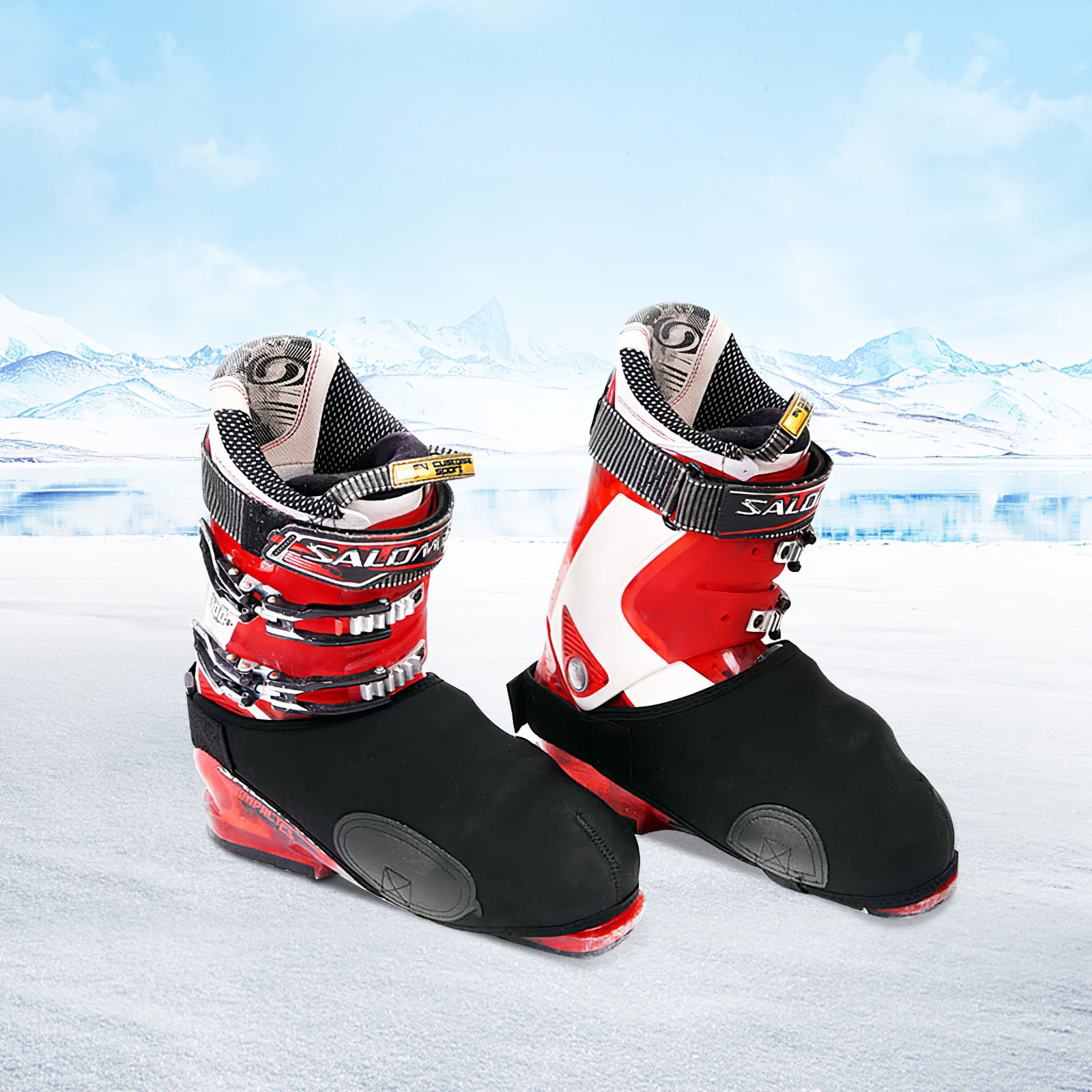 2pcs Cold-proof and Snow-proof Ski Boots Shoes Cover One Size Fits All 