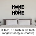 thumbnail image 2 of Home Sweet Home Oregon Native Hometown Love Wall Decals for Walls Peel and Stick wall art murals Black Medium 18 Inch, 2 of 2