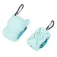 thumbnail image 3 of Toalla de gimnasio deportiva de secado rápido de microfibra para deportes al aire libre de 2 piezas con bolsa de silicona (verde menta), 3 of 8