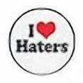 thumbnail image 3 of I Love Haters Patch Round Heart Iron On Embroidered, 3 of 3