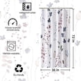 thumbnail image 4 of Stall Shower Curtain,36x72 inch RV Bathroom Shower Curtains Set with Hooks,Watercolor Ink Navy Blue Floral Bath Curtain,Waterproof Fabric, 4 of 6