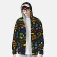 thumbnail image 2 of Fotbe Pixel Game Chaqueta con Protección Solar UPF 50+ para Hombre y Mujer, Camisa con Capucha y Bolsillos-X-Large, 2 of 7