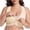 Khaki, variant on Womens Plus Size Front Snap Wireless Lace Bra Seamless Wide Strap Comfort Everyday White,Size 2XL