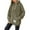 Army Green, variant on Women's Furry Hooded Coat, ROSTORY CHILD Fashion Casual Long Sleeve Outerwear, Warm Plush Daily Wear Jacket, Army Green, L