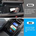 thumbnail image 2 of Center Console Organizer for 5 Series G60 2024 Armrest Storage Box Tray Interior Accessories, 2 of 5