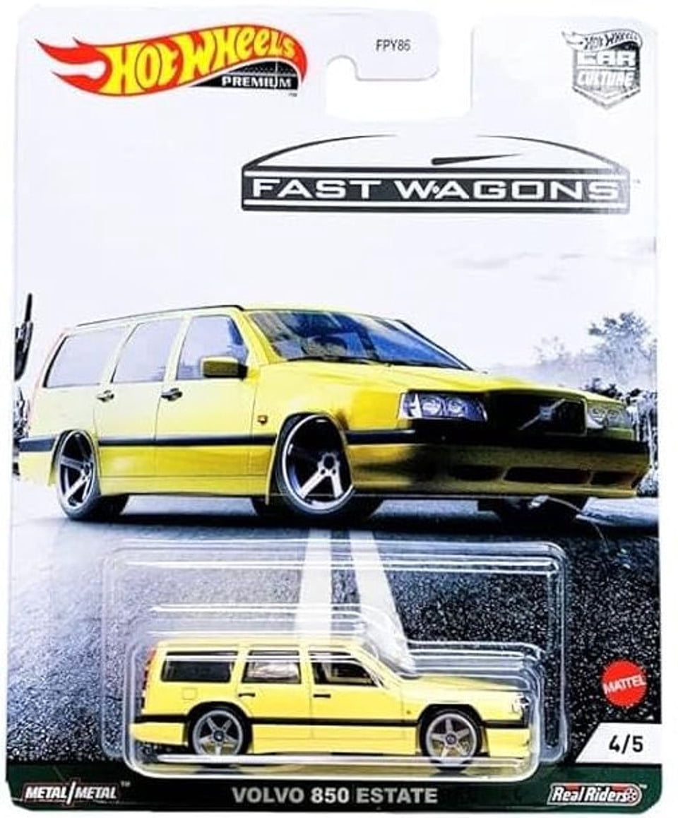 2021 Hot Wheels Car Culture Fast Wagons Series Set of 5, 1/64 Diecast Model Cars