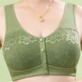 thumbnail image 2 of Bras for Women Bras for Older 3 Pack Front Closure Everyday Cozy Bras Wire Front Button Sports Bra Bra, 2 of 7
