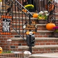 thumbnail image 4 of Halloween Decoration Wooden Ghost Door Halloween Wreath for Front Door Sign Wall Signs Decor, Pumpkin Black Cat Wreaths Sign Hanging for Home Wall Decor Outdoor Indoor Farmhouse Party Supply, 4 of 7