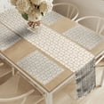thumbnail image 2 of Ambesonne Exotic Table Runner & Placemats, Baroque Retro Floral, Placemat 4 pcs + Runner 16"x90", Beige, 2 of 2