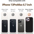 thumbnail image 3 of [5 in 1 for iPhone 13 Pro Max Case, with Screen Protector and Camera Lens Protector, [Microfiber Lining] Slim Silicone Protective Phone Case. (Black)…, 3 of 12