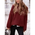 thumbnail image 4 of PRETTYGARDEN Women's Knit Oversized Sweater Fall Fashion Casual Long Sleeve Turtleneck Chunky Pullover Tops Winter Clothing, 4 of 7