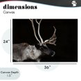 thumbnail image 4 of Stupell Industries Rustic Lodge Dark Reindeer at Night Canvas Art, 36 x 24, by Amy Carroll, 4 of 8