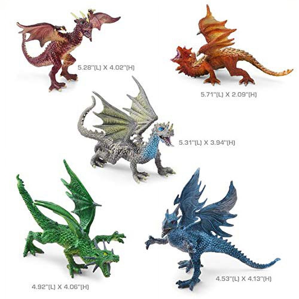 AFTRYOUGO Animal Zone Dragon Collectibles 5 Pk, Multi (AD20185