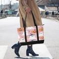 thumbnail image 4 of FORMRS Canvas Laptop Tote Bag for Women with 15.6" Computer Compartments Shoulder Handbag, Cartoon Halloween Ghosts, 4 of 7