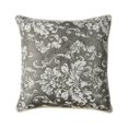 thumbnail image 2 of Set of 2 Throw Pillows With Floral and Foliage Designs Silver, 2 of 2