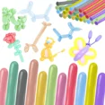 thumbnail image 2 of 50/100pcs 260 Balloons Long Modelling Balloons for Kids Birthday Decoration, 100% Biodegradable Latex Balloons, Safe and Non-Toxic, Perfect for Party Decorations, Arts and Crafts, 2 of 7