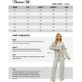 thumbnail image 6 of SMZ Womens Lounge Set Cute Long Sleeve Pajama Sets Casual 2 Piece Pj Outfit Fall Sleepwear Pockets, 6 of 6