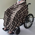 thumbnail image 3 of Poncho para Silla de Ruedas Sunnimix Impermeable Cálida Felpa Suave 160x75cm, 3 of 8
