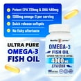 thumbnail image 2 of Fish Oil 4000mg Per Serving Softgels, Omega 3 Fish Oil Supplements,180 Softgels, 2 of 6