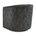 thumbnail image 5 of Signature Design by Ashley Casual Brentlow Swivel Accent Chair, Distressed Black, 5 of 7