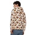 thumbnail image 4 of Kdxio Turkey And Thanksgiving3 Print Men Hoodies Casual Hoodies for Men with Zip Pockets Full Zip Long Sleeve Sweatshirt Sports Hooded Jacket-Small, 4 of 5