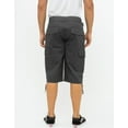thumbnail image 3 of Ring of Fire Men's Belted 9" and 13" Inseam Twill Cargo Shorts Size 30 to 38 Charcoal-13" Size 36, 3 of 4