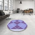 thumbnail image 3 of Ahgly Company Indoor Rectangle Patterned Blue Angel Blue Area Rugs, 5' x 8', 3 of 6