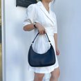 thumbnail image 3 of Retro Mujeres PU Cuero Hobos Underarm Bag Bolso pequeño de color puro (Negro) Likrtyny Para estrenar, 3 of 9
