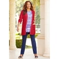 thumbnail image 6 of Catherines Women's Plus Size Daydream Waffle Knit Sweater, 6 of 6
