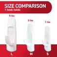 thumbnail image 6 of Command Large Utility Hooks, White, Damage Free Decorating, 6 Hooks and 12 Command Strips, 6 of 12