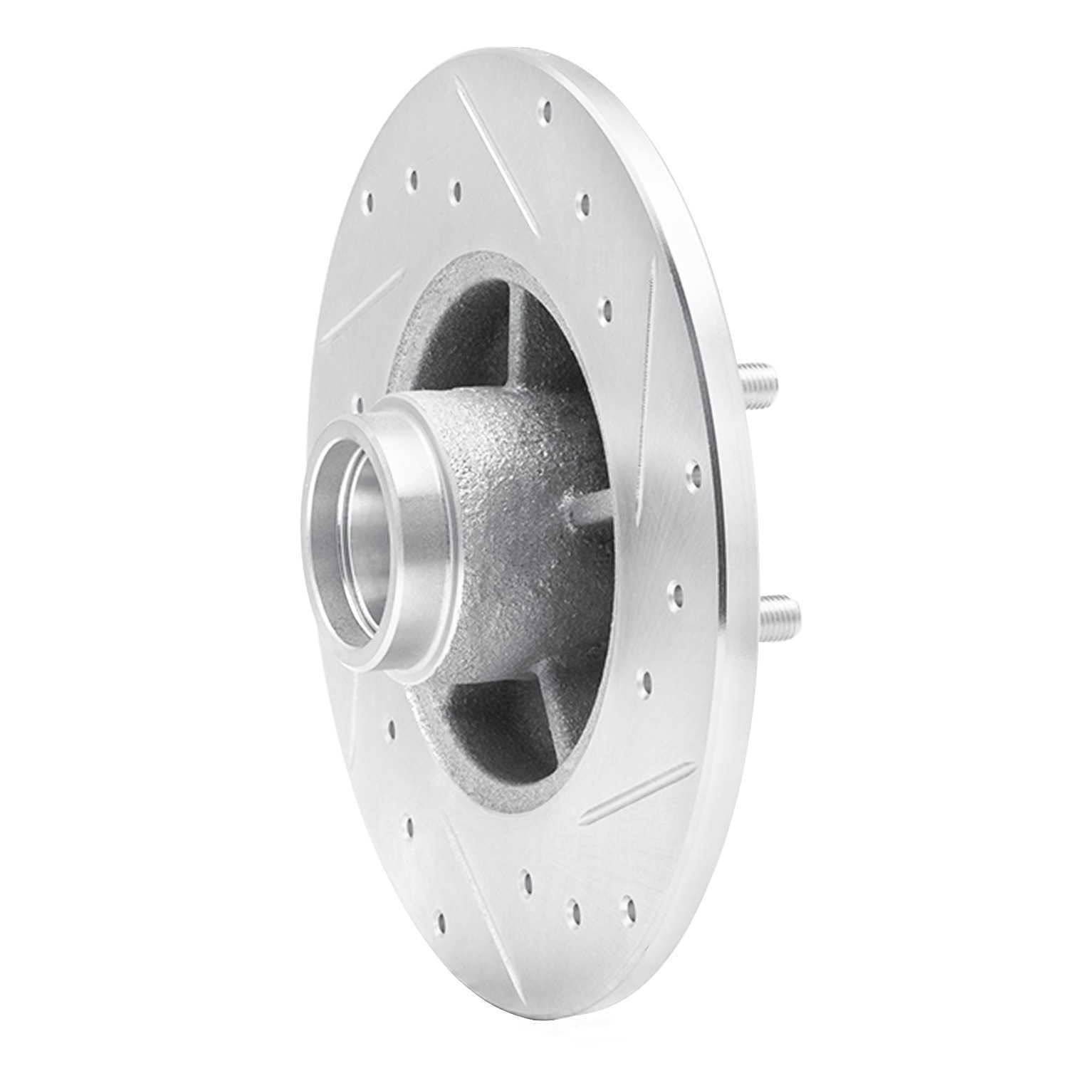 Dynamic Friction Company 631-52002L DFC Brake Rotor - Drilled And Slotted - Silver