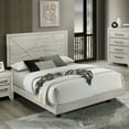 thumbnail image 2 of Furniture of America Baurke Adult Queen Solid Wood Panel Bed, Light Gray, 2 of 7