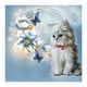 thumbnail image 2 of Pintura en lienzo de gato blanco, pintura al óleo sin marco por números, póster de arte de pared, imagen Likrtyny decoración de arte, 2 of 9
