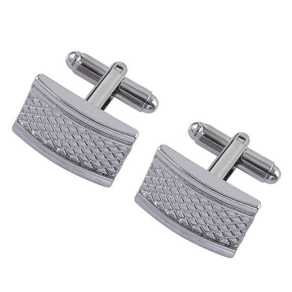 lixuesong 1 Pair Carved Striped Cufflinks Men's Wedding Business Shirt Cufflinks Fashion Cuff Link for Party Wedding Reception