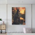 thumbnail image 6 of Xecao Sunset Meditating Doberman for Ready-to-Hang Canvas Art 12x16 Inches - Waterproof HD Print Solid Wood Frame for Gifting,Vertical, 6 of 8
