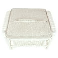 thumbnail image 7 of SK New Interiors Alexa Ottoman White Color Natural Rattan Wicker Handmade Design with Cushion, 7 of 7