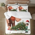 thumbnail image 1 of Juego de edredón navideño Wreck-It Comfort Twin para niños y adultos, regalo de 3 piezas, estampado de dibujos animados, tamaño King, funda de almohada y sábana, 1 of 6