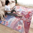 thumbnail image 2 of Anime Girl Rug 4x7 Area Rugs for Bedroom Living Room, Japanese Area Rug, Floral Carpet Machine Washable Non-Slip Rug, Soft Low Pile Area Rug, Indoor Decorative Rugs Z&lL239, 2 of 7